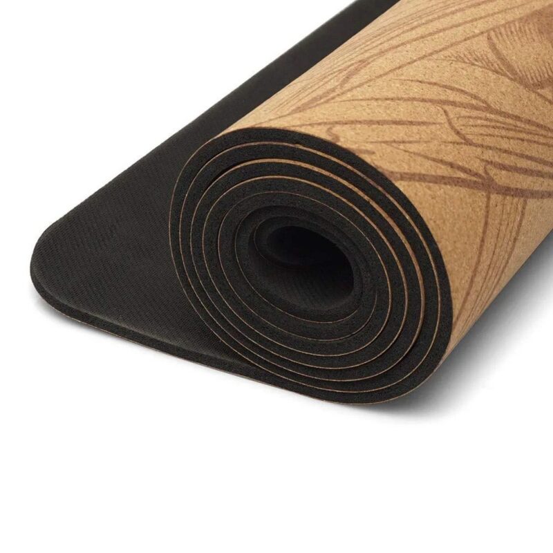 GRAVOLITE Cork Yoga MATS Anti Skid 5MM With Bag And Belt 1 3