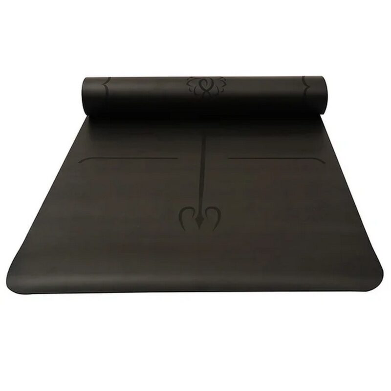 GRAVOLITE PU 5mm Rubber Black Printed Yoga Mats 24X72 Inches 3