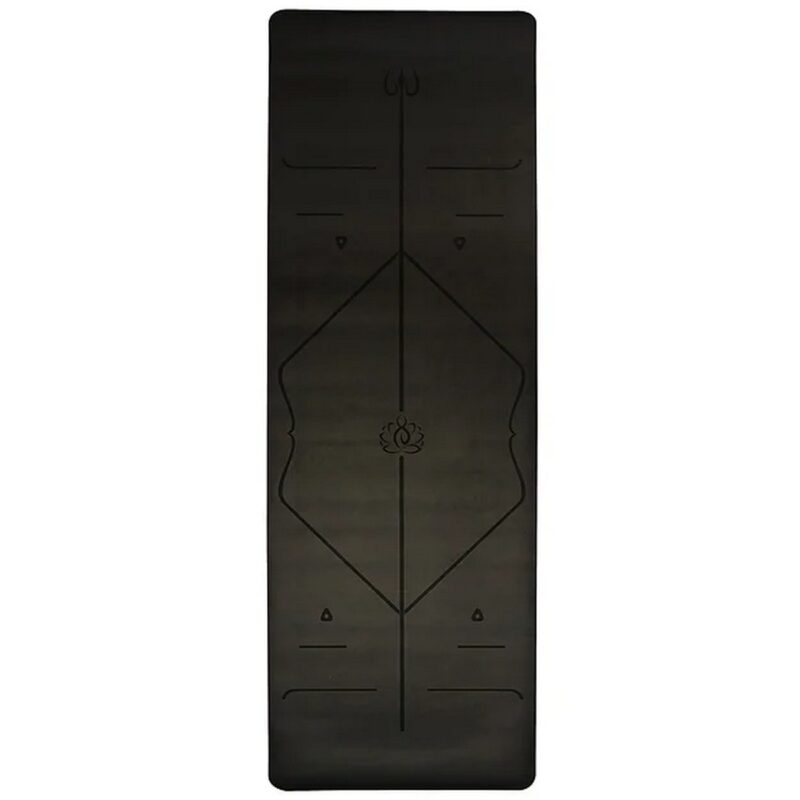 GRAVOLITE PU 5mm Rubber Black Printed Yoga Mats 24X72 Inches 4