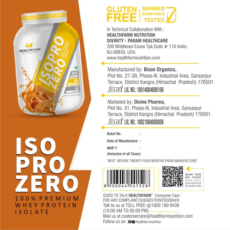 HealthFarm ISO Pro ZERO 100 Whey 6 1