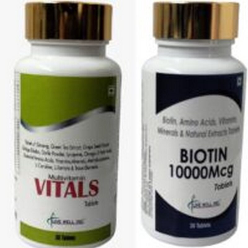 Live Well Inc Vitals Biotin Multivitamin Combo 2 pack