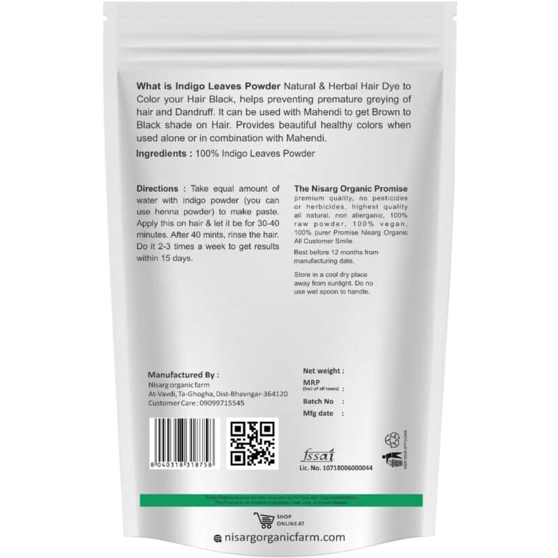 Nisarg Organic Indigo Leaf Powder 100g 1