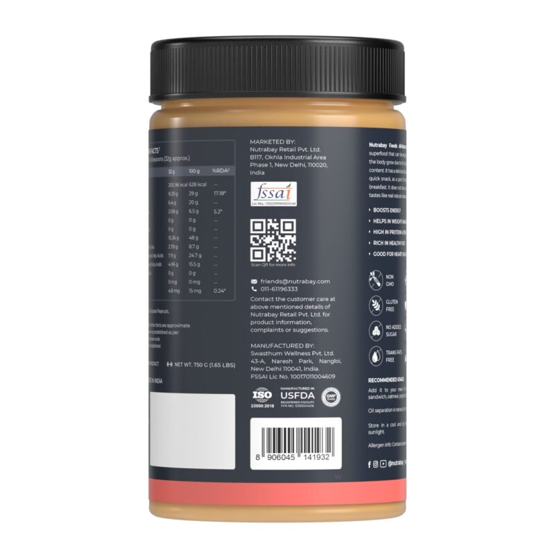 Nutrabay Foods All Natural Peanut Butter creamy 6