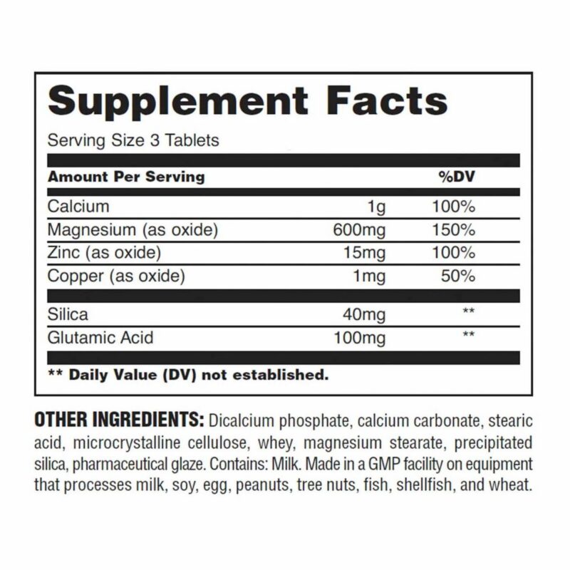Universal Nutrition Calcium Magnesium Zinc 100 Tabs 3