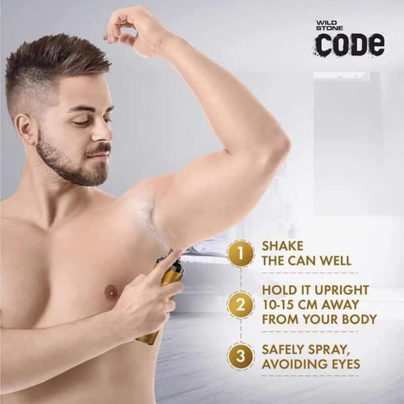 Wild Stone Code Gold Body Perfume for Men 120 ml 2