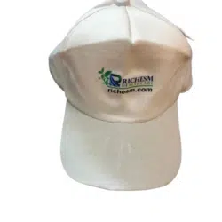 Richesm White Caps With A Loop For Adjustable Fit