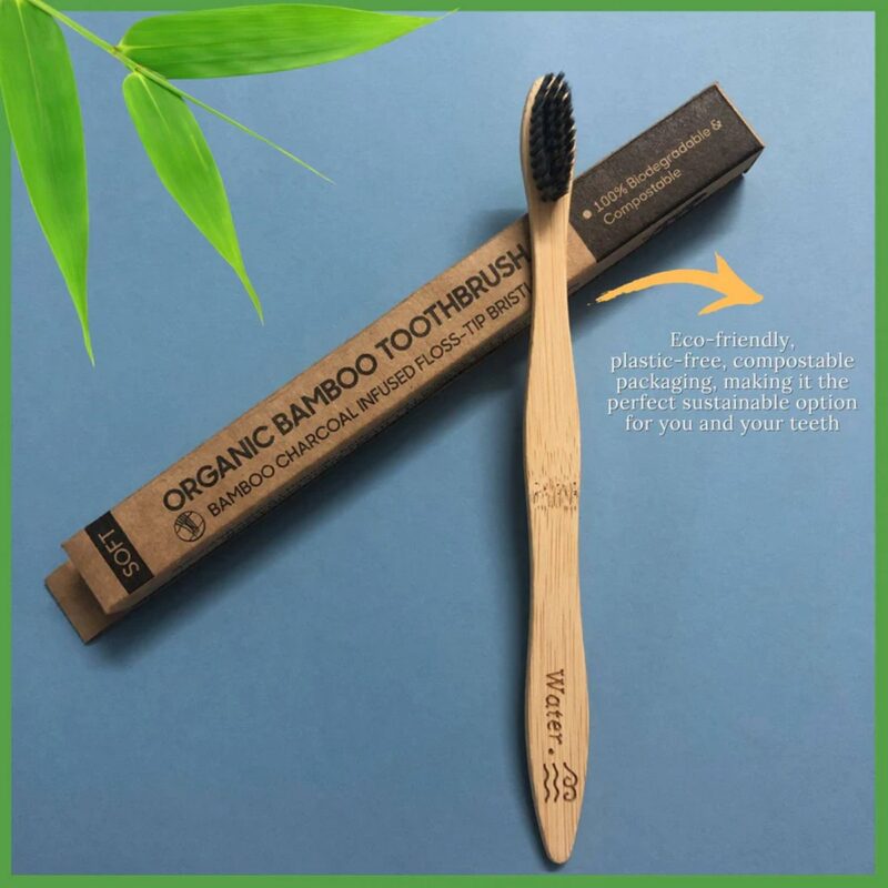 Biodegradable Bamboo Toothbrush For Adults Single 4