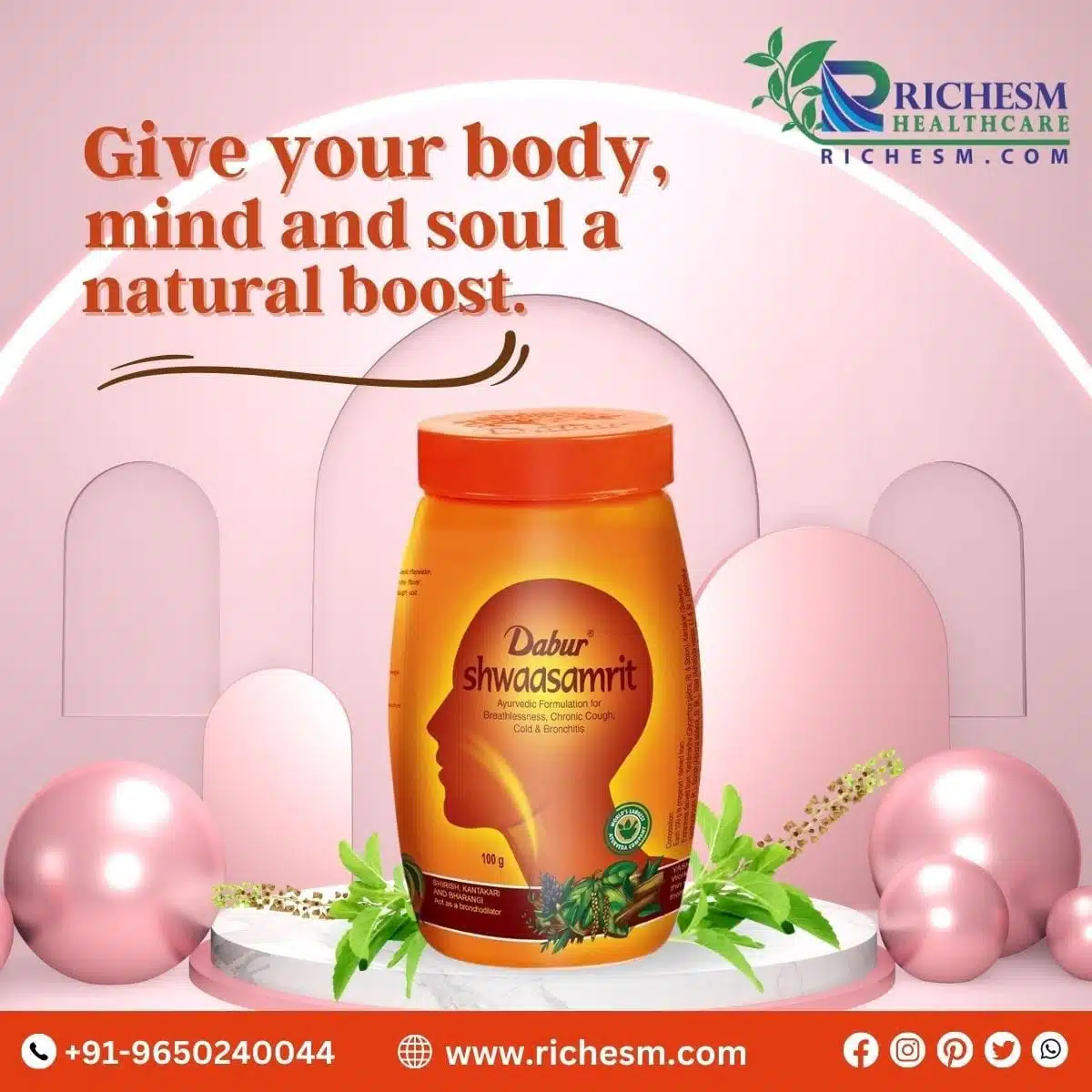 Dabour Shwaasamrit For A Natural Boost Available At RichesM 2