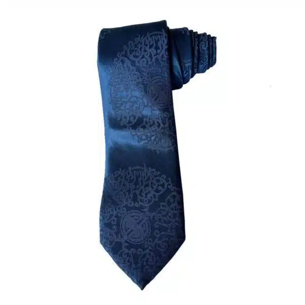 Himalayan Knot Blue Ceremony Paisley Tie And Cufflinks