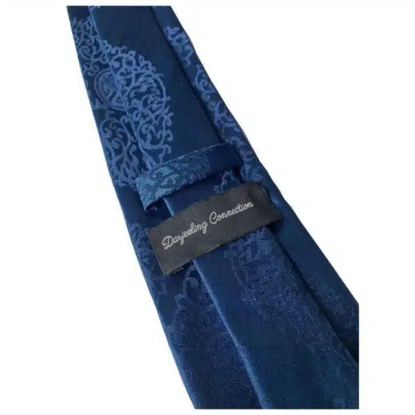 Himalayan Knot Blue Ceremony Paisley Tie And Cufflinks 4