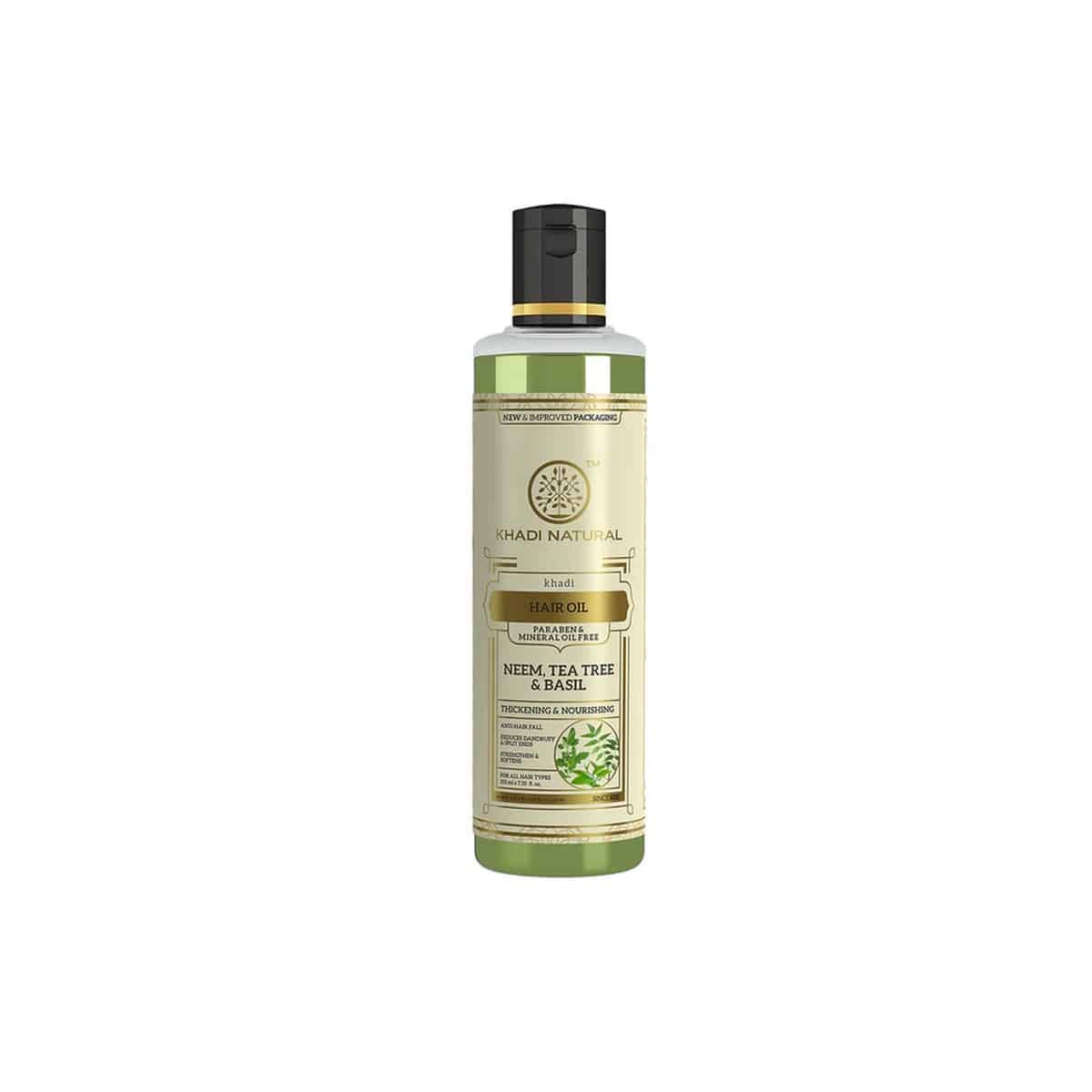 Khadi Natural Neem Teatree Basil Hair Oil For Growth