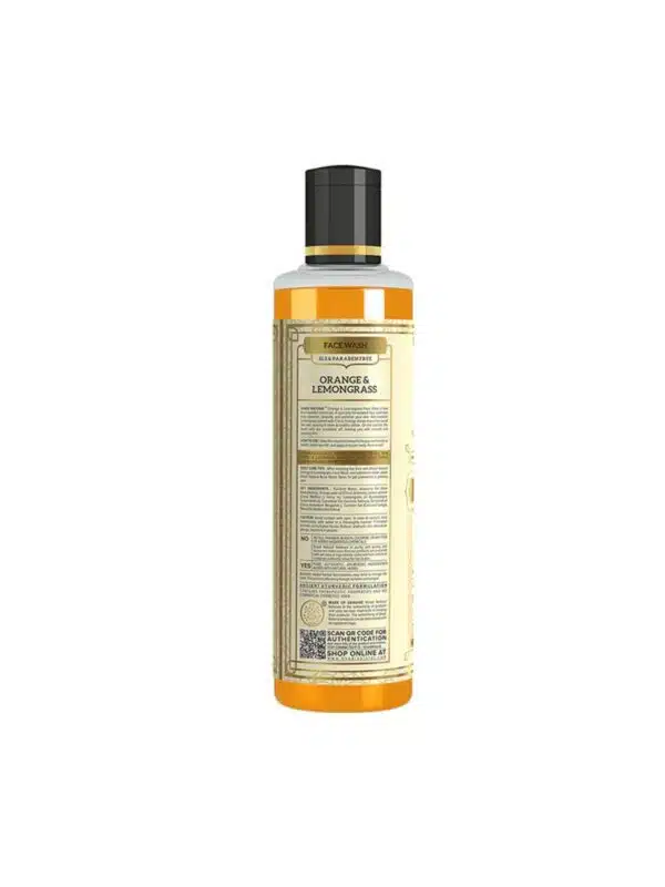 Khadi Natural Orange Lemongrass Face Wash 210 ml