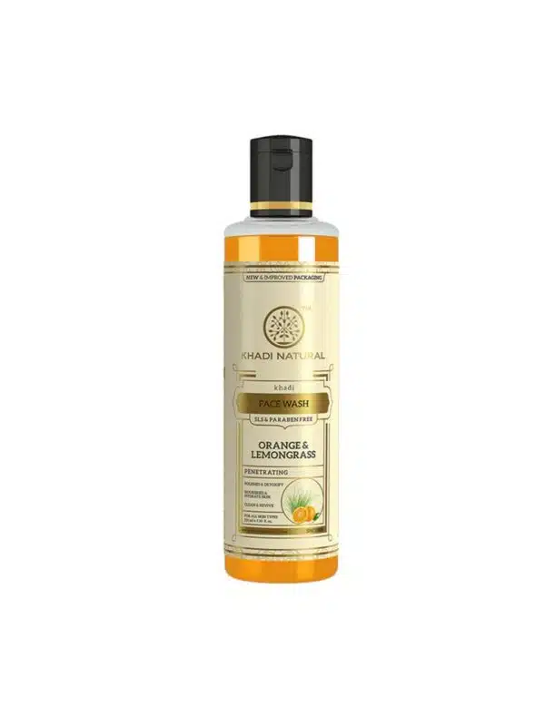 Khadi Natural Orange Lemongrass Face Wash 210 ml 3