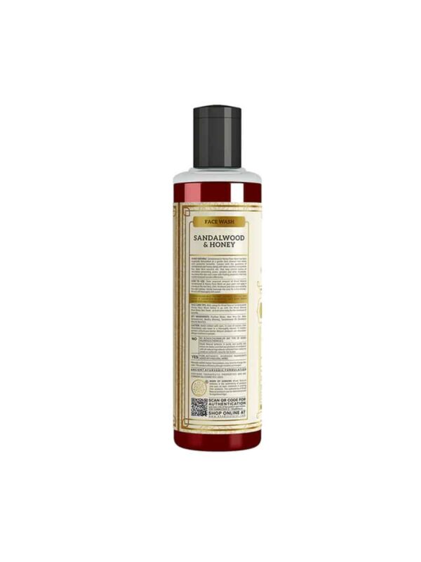 Khadi Natural Sandalwood Honey Face Wash 210 ml 3