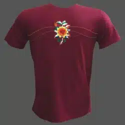 LUGA Antidote Lotus Embroidered And Beaded Cotton T Shirt 3