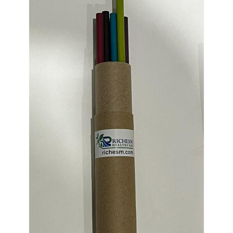 RichesM Healthcare Plantable Seed Color Lead Paper Pencil Round Box 10 Pencils