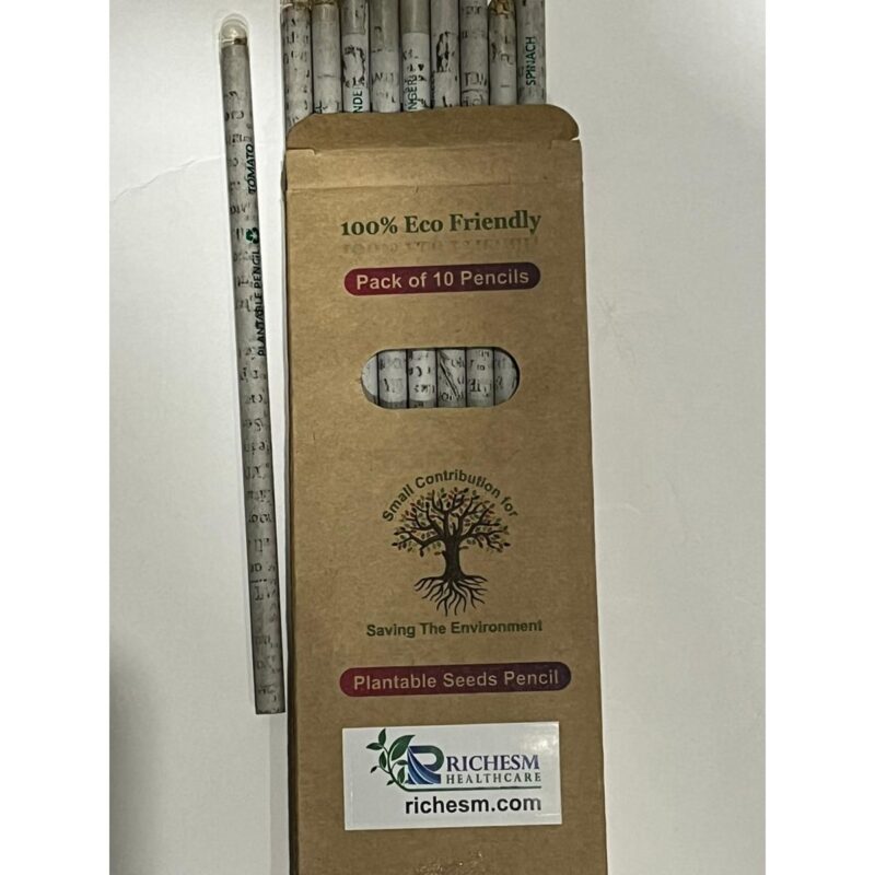RichesM Healthcare Plantable Seed News Paper Pencil