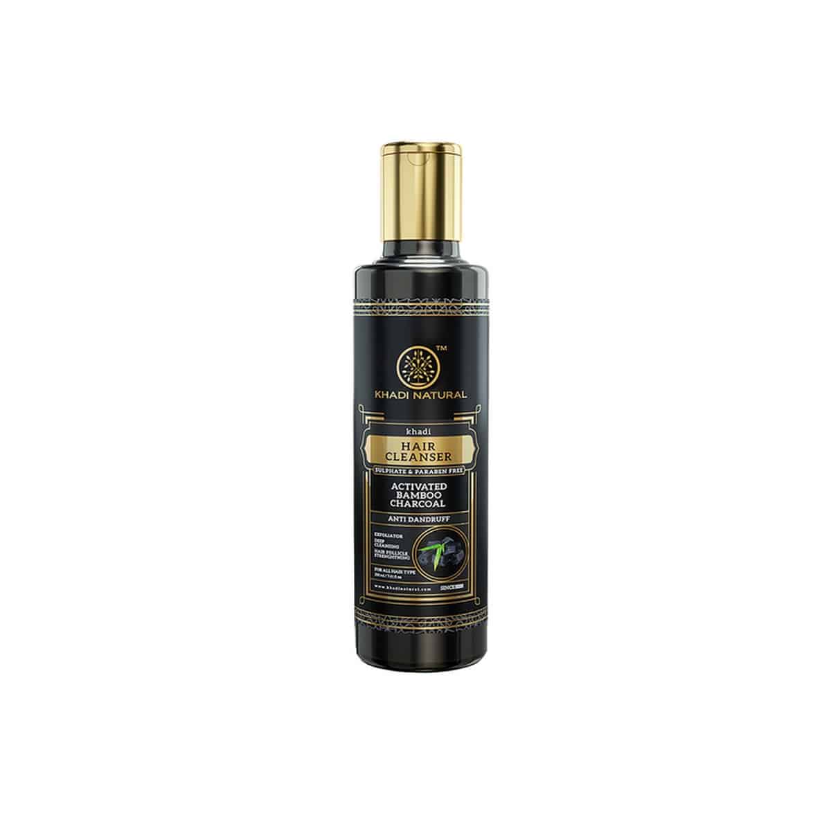Khadi Natural Activated Bamboo Charcoal Hair Cleanser
