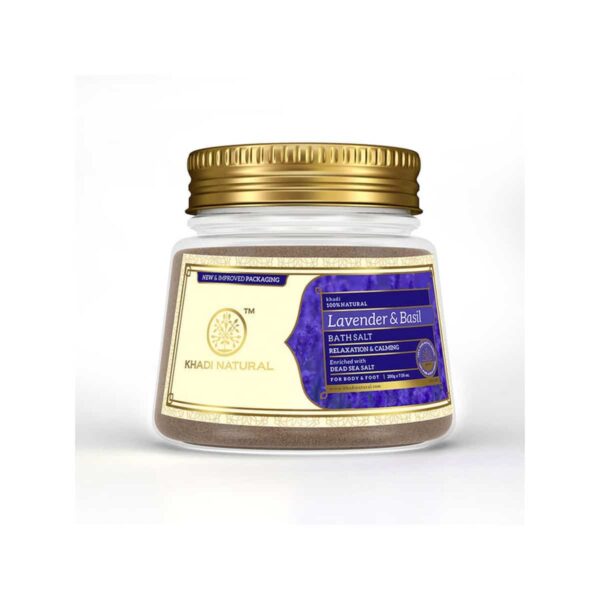 Khadi Natural Lavender Basil Bath Salt 200 g