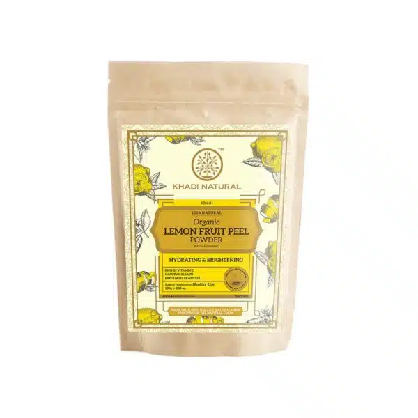 Khadi Natural Organic Lemon Fruit Peel Powder 2