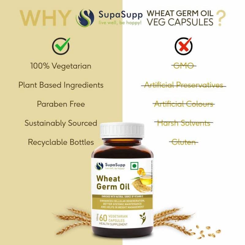 SupaSupp Wheat Germ Oil Capsules 60 Tabs 500mg3