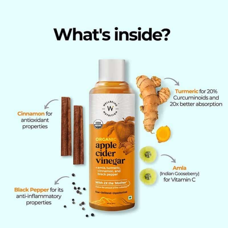 Wellbeing Nutrition Apple Cider Vinegar With Amla And Turmeric1