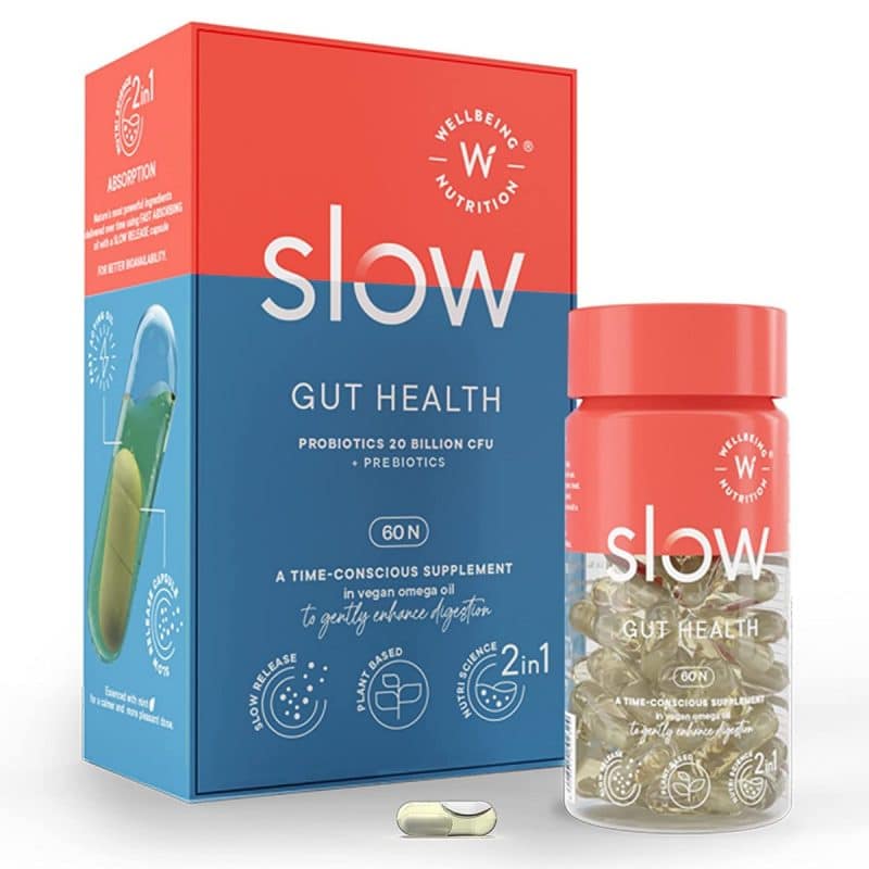 Wellbeing Nutrition Slow Gut Health Prebiotic 60 Capsules