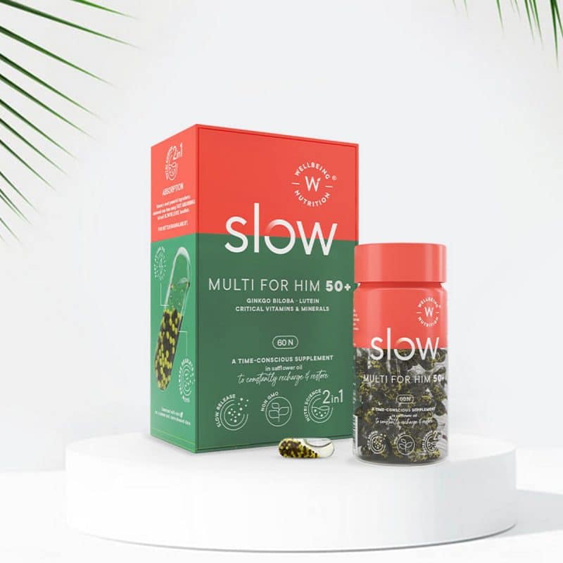 Wellbeing Nutrition Slow Multivitamins for Him 50 60 Capsules