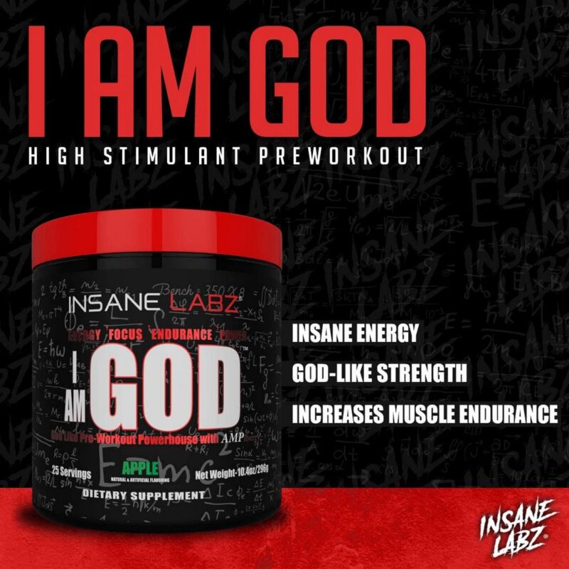 Insane Labz I Am God Pre Workout 25 Servings3
