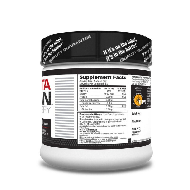 Labrada Nutrition Glutalean Recovery L glutamine Powder 250 gm2
