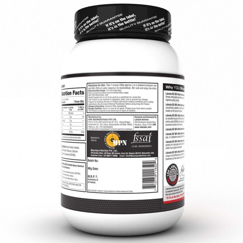 Labrada Nutrition Iso 100 Whey Protein Isolate8
