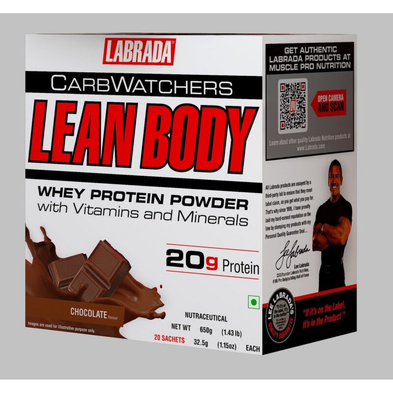Labrada Nutrition Lean Body Carbwatchers All in one Protein Shake Packets 650 gm