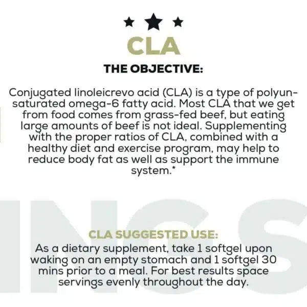 Redcon1 CLA Supplement Promotes Lean Muscle 90 Softgels2