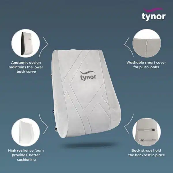 Tynor Back Rest Full Grey 1 Unit2