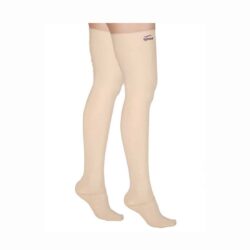 Tynor Compression Garment Leg Mid Thigh Closed Toe Beige 1 Pair