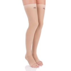 Tynor Compression Stockings Mid Thigh Classic Beige 1 Pair