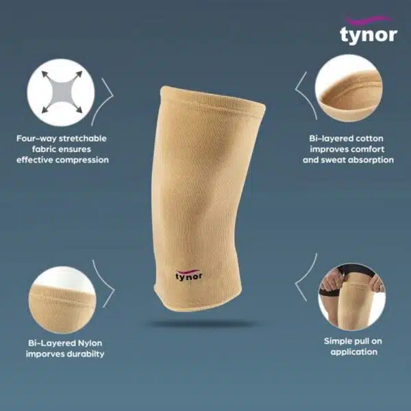 Tynor Knee Caps Beige 1 Pair2