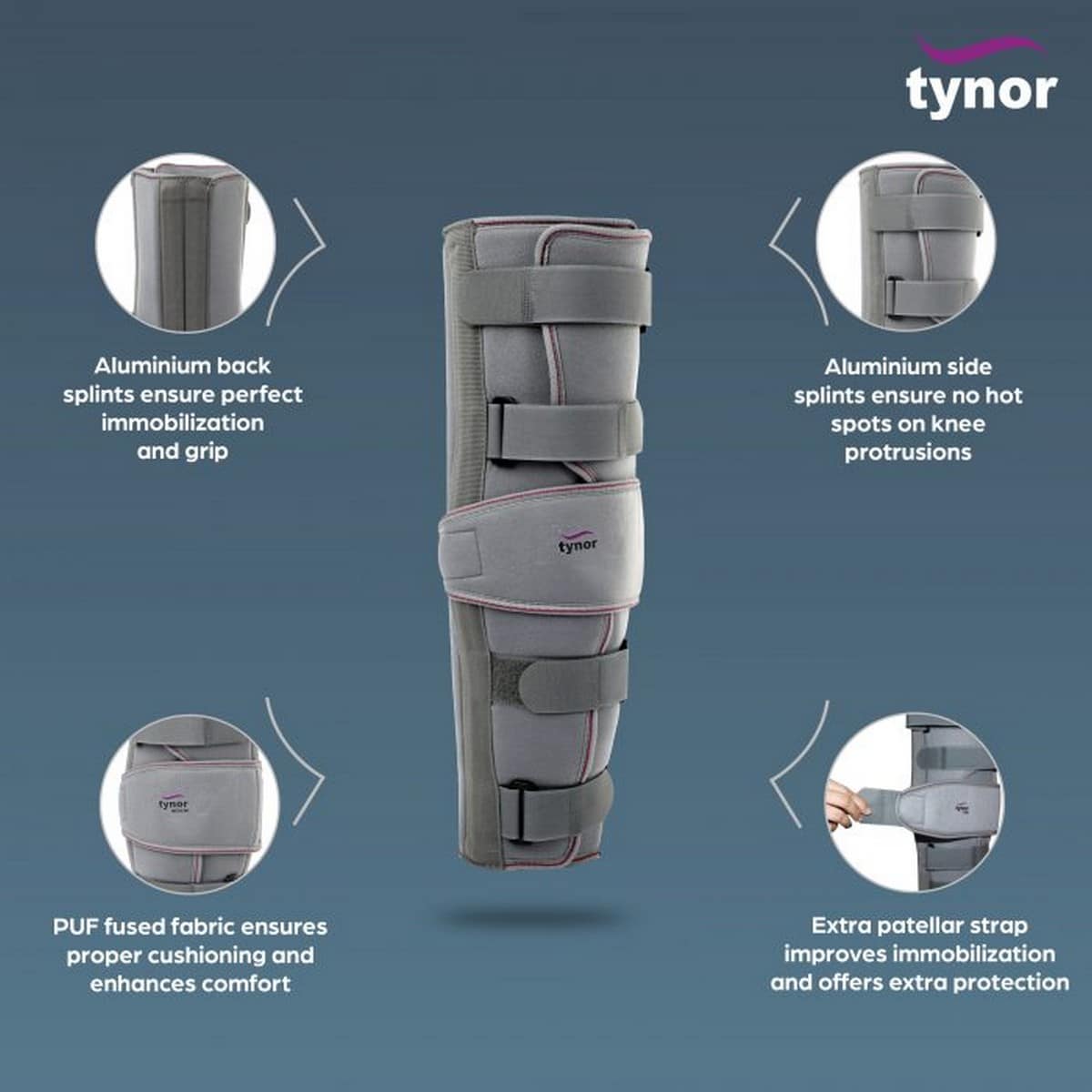 Tynor Knee Immobiliser To Immobilize, Support