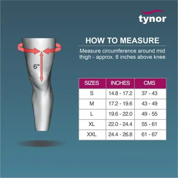 Tynor Knee Immobiliser 19″48cm Grey 1 Unit2