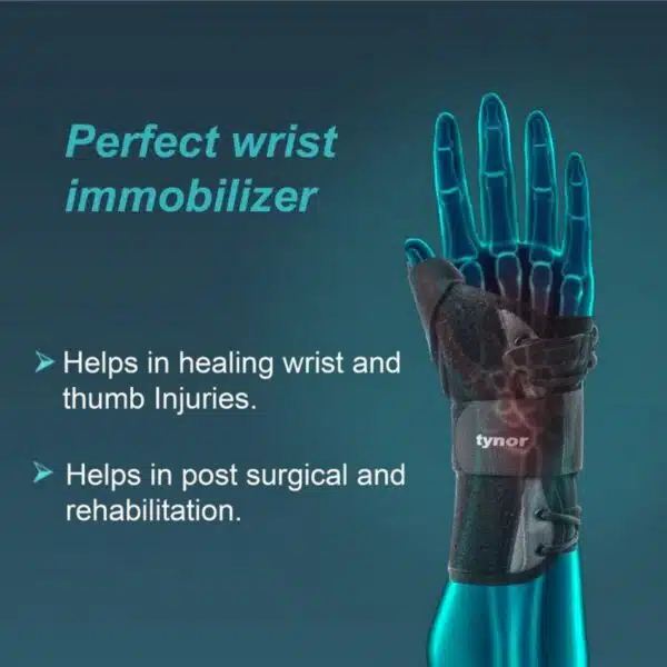 Tynor Wrist Splint With Thumb Black 1 Unit1