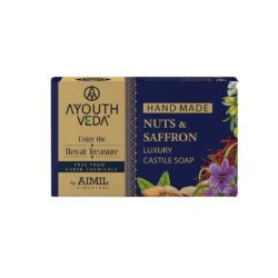 Aimil Nuts & Saffron Luxury Handmade Castile Soap (100 gm)