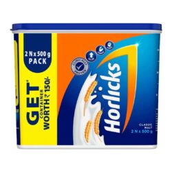 Horlicks Nutrition & Health Drink 500 gm Classic Malt (Combo Pack of 2)