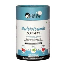 HUMMY GUMMY Multivitamin Gummies For Kids & Adults - Lemon & Strawberry Flavor (30 Gummies)