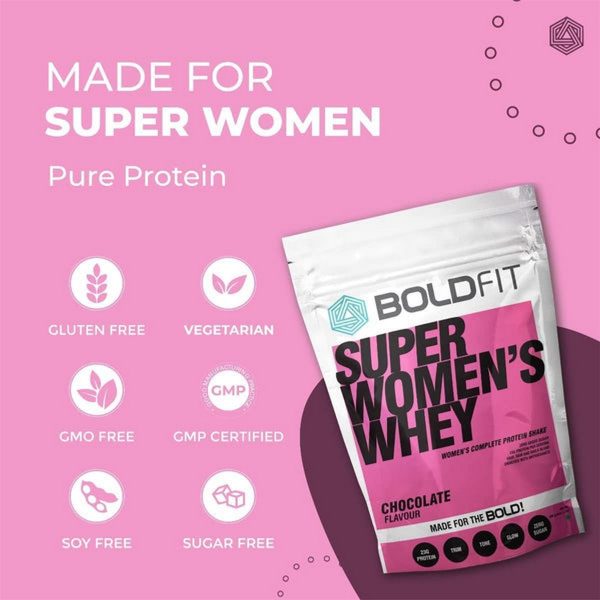 Boldfit Super Womens Whey Protein Powder Chocolate Flavor2