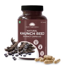 Saptamveda Natural Kaunch Beej Extract Capsules 60 Capsules