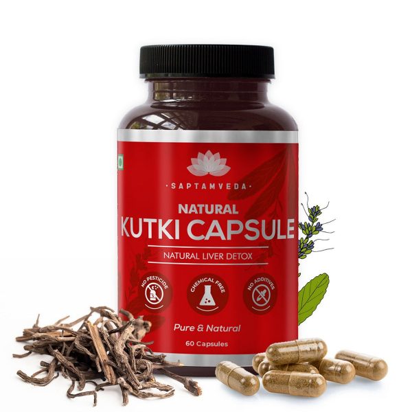 Saptamveda Natural Kutki Capsules with 5 Extract 60 Capsules