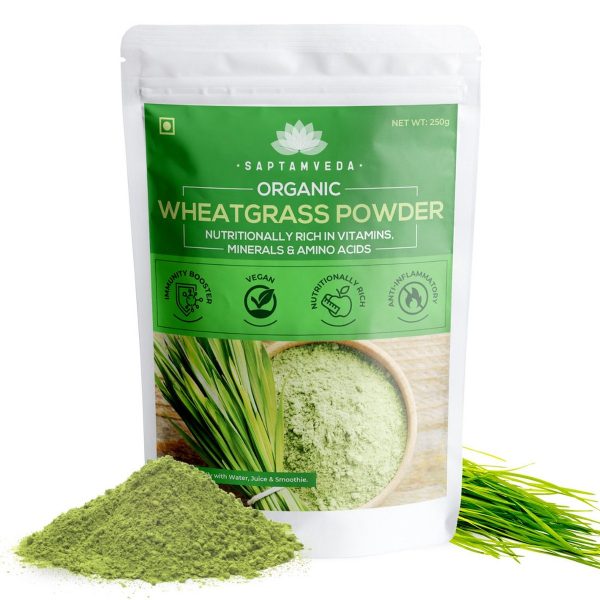Saptamveda Organic Wheatgrass Powder 250 Gms
