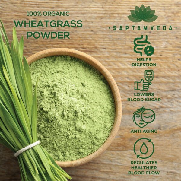 Saptamveda Organic Wheatgrass Powder 250 Gms2