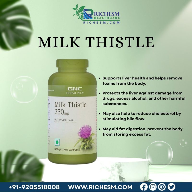 Support Your Liver Health with GNC Herbal Plus Milk Thistle