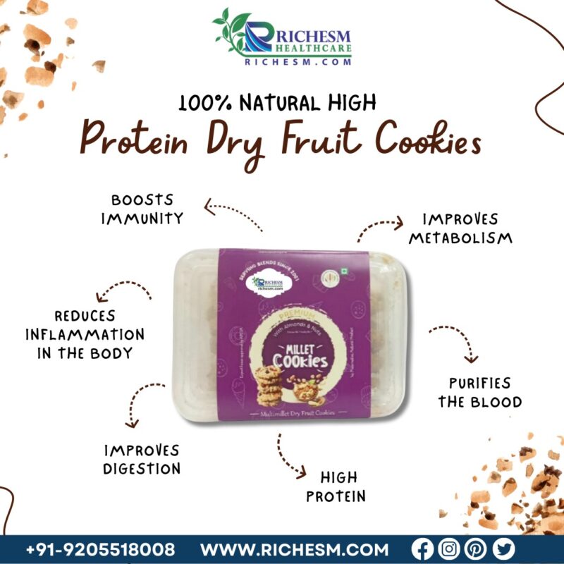 100 Natural High Protein Dry Fruit Cookies Nutritious and Delicious